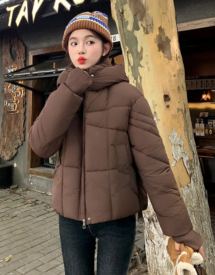 Full-Zip Women's Windproof and Waterproof Quilted Puffer Jacket
