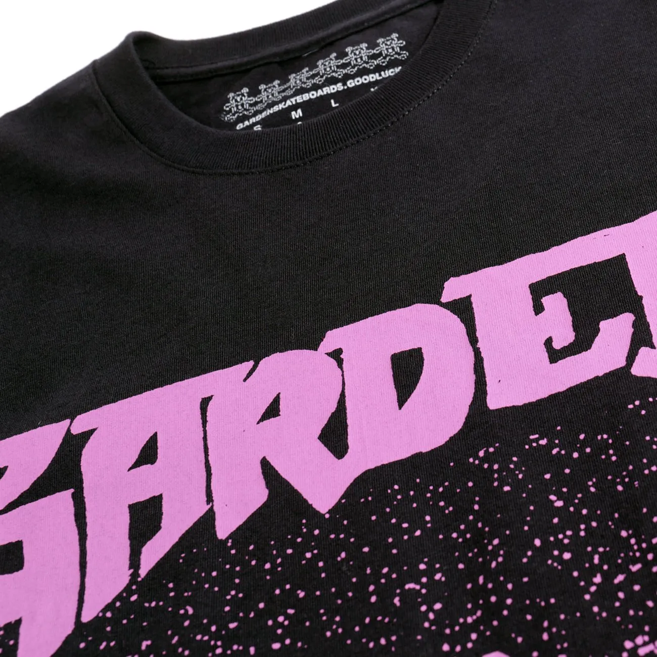 Garden Not A Race T-shirt - Pink on Black