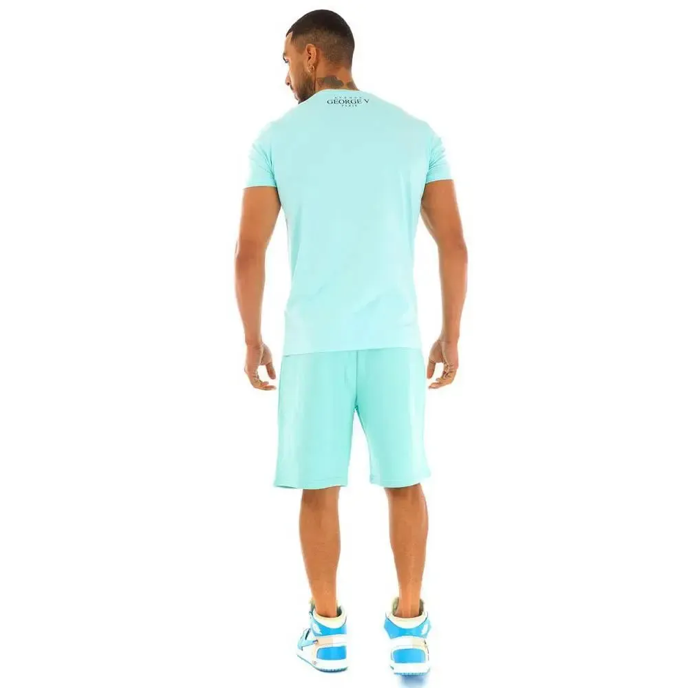 George V Men Crystal Teddy Shorts (BabyBlue)