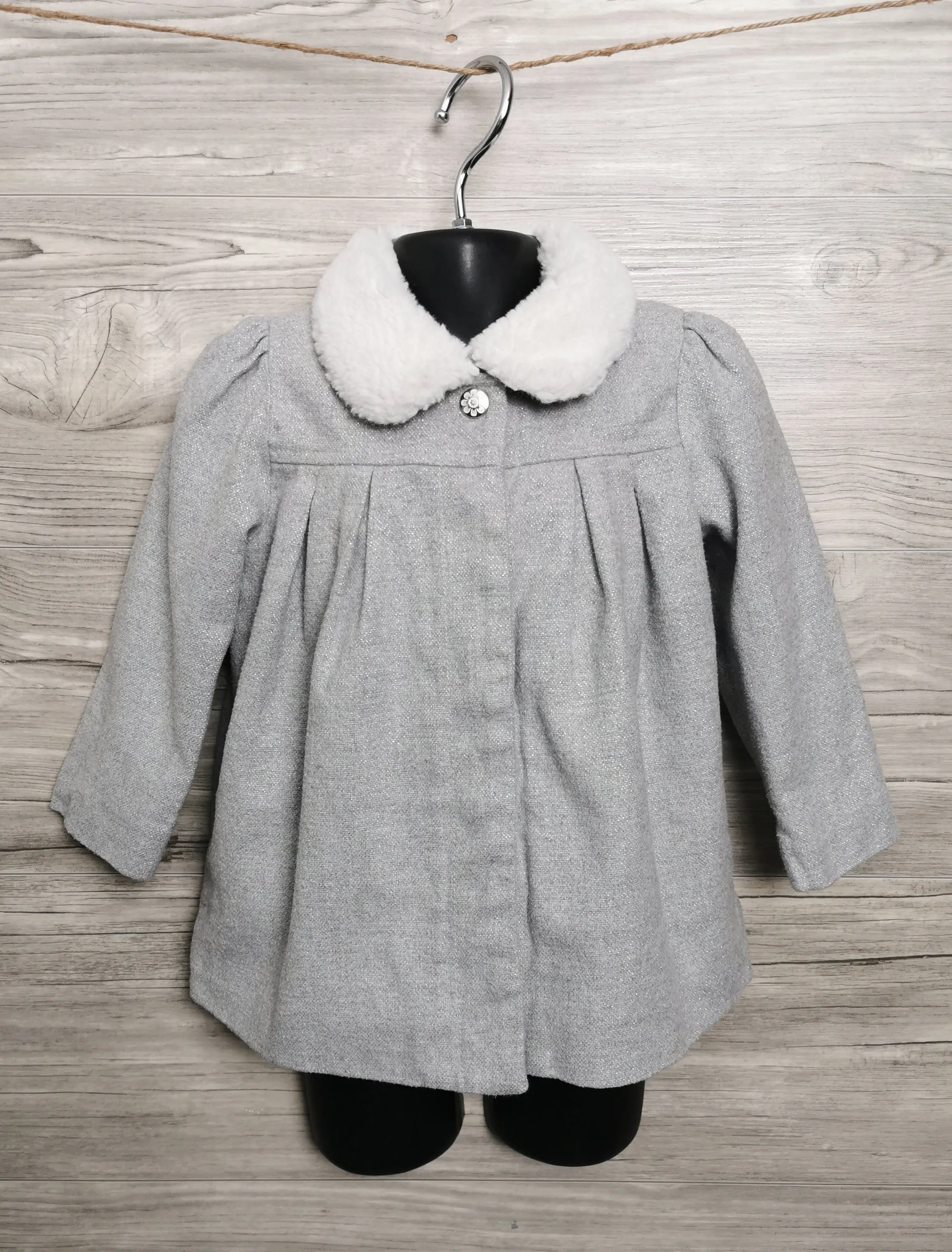 GIRL SIZE 2 YEARS - GYMBOREE, Light Grey Dress Coat EUC B28