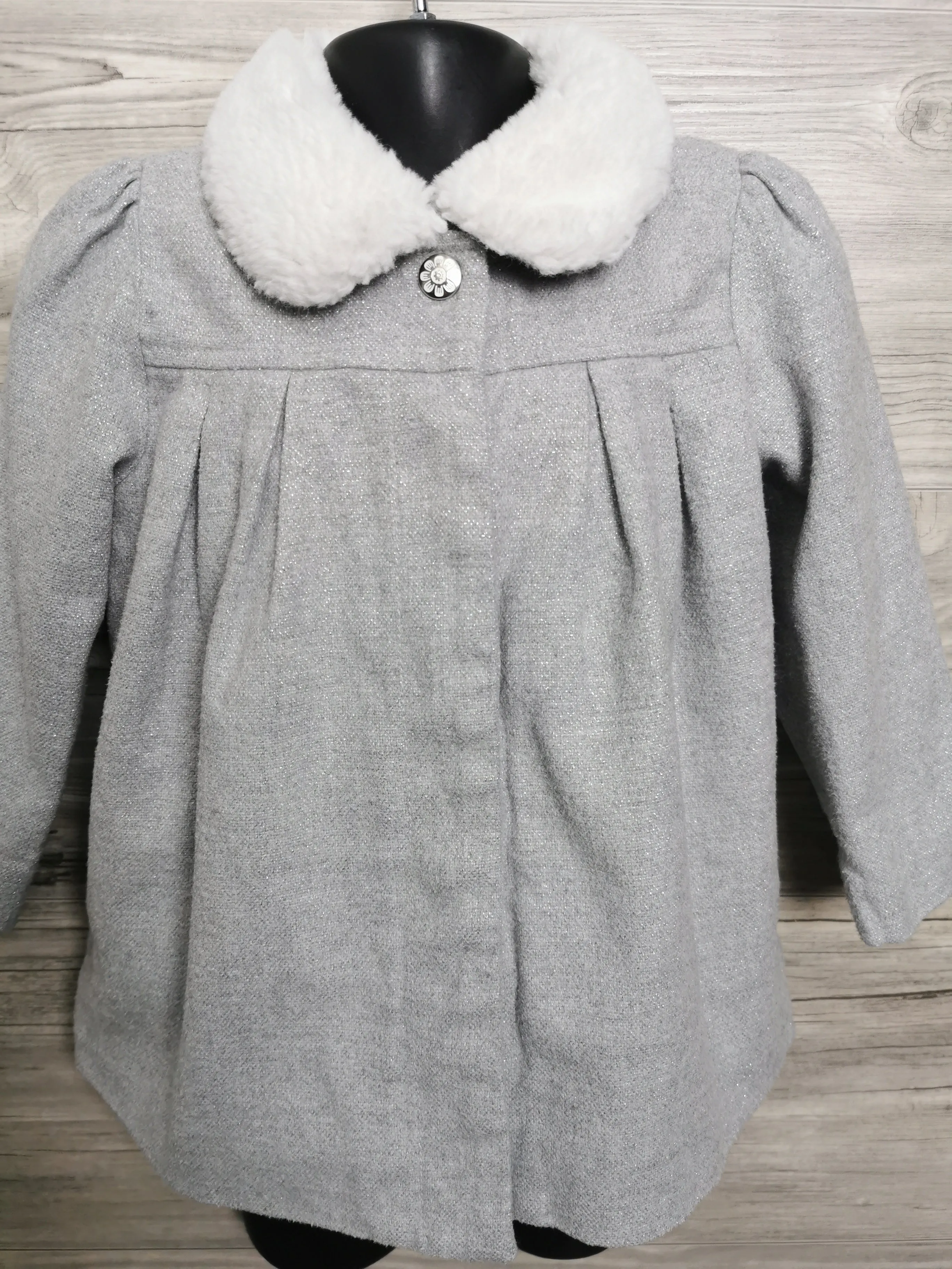 GIRL SIZE 2 YEARS - GYMBOREE, Light Grey Dress Coat EUC B28