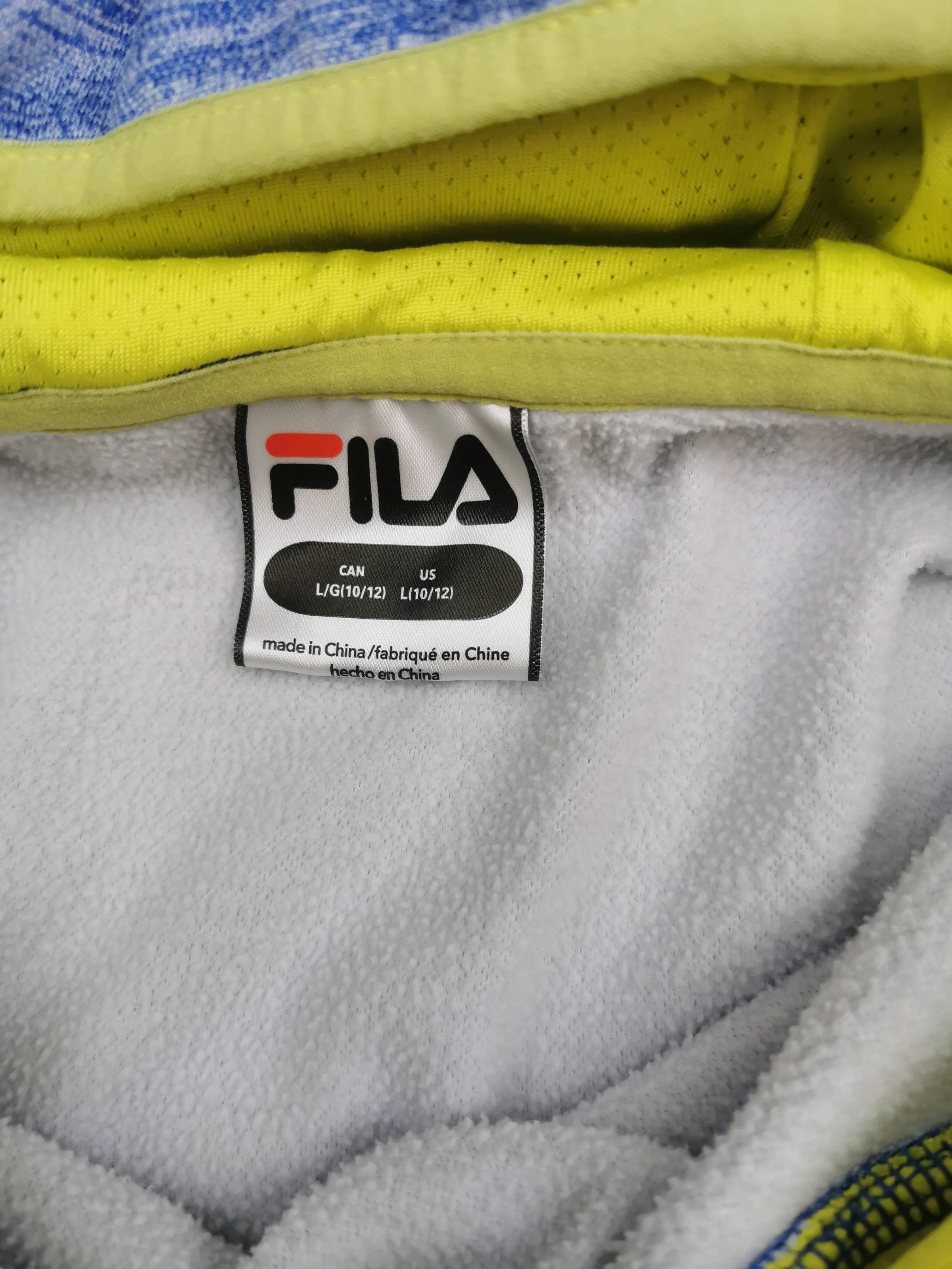 GIRL SIZE LARGE (10/12 YEARS) - FILA, Athletic Pullover Hoodie VGUC B36