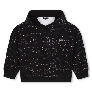 Girls Black Hooded Sweatshirt