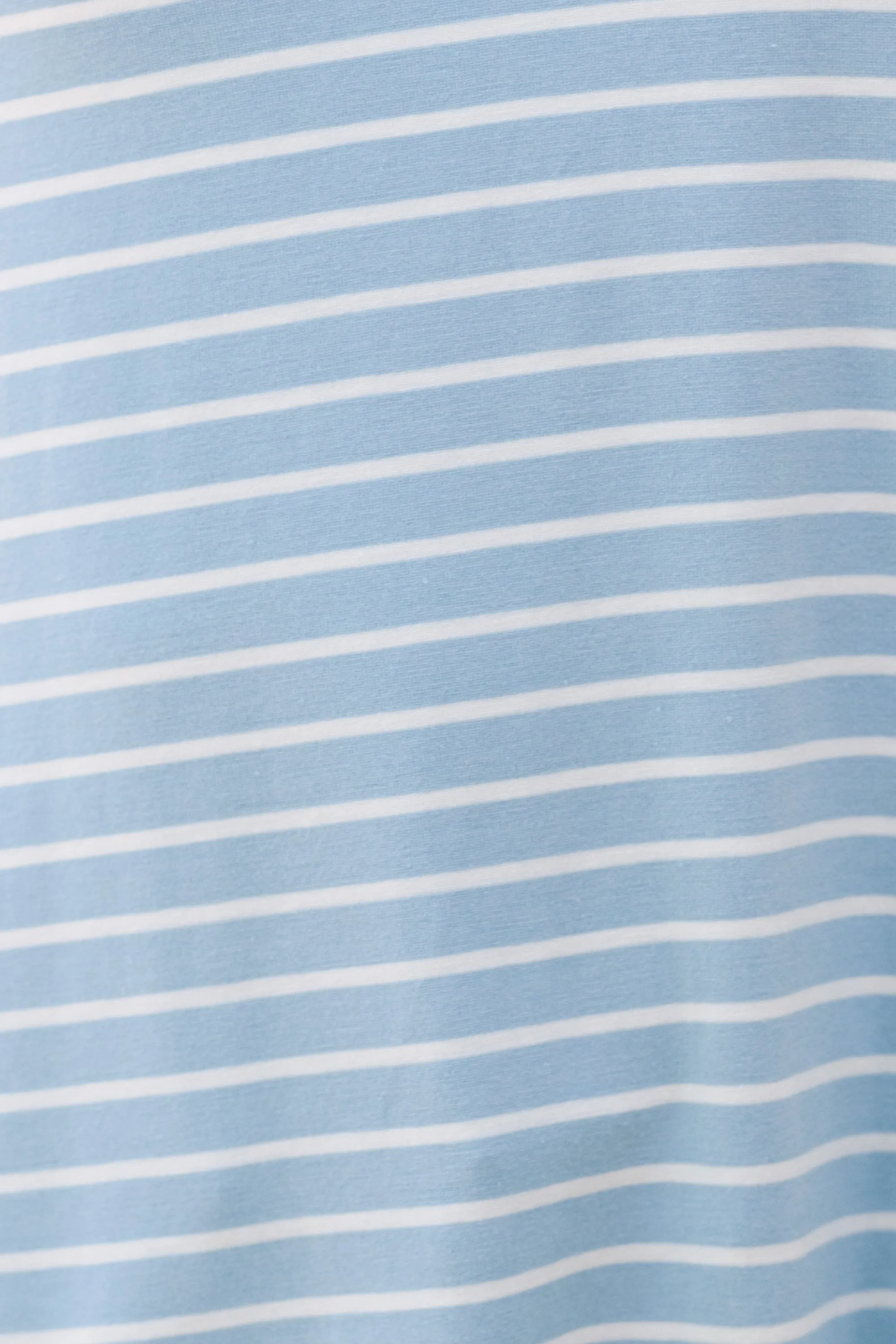 Girls: Let's Meet Later Light Blue and Ivory Striped Top