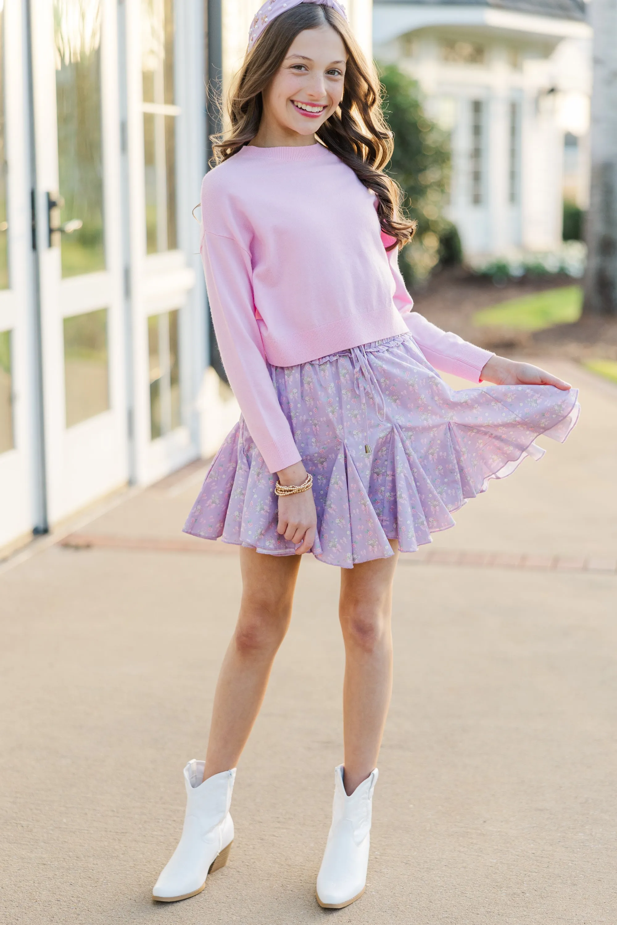 Girls: The Leah Pink Sweater