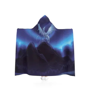 Gold Silver Dragon Hooded Blanket