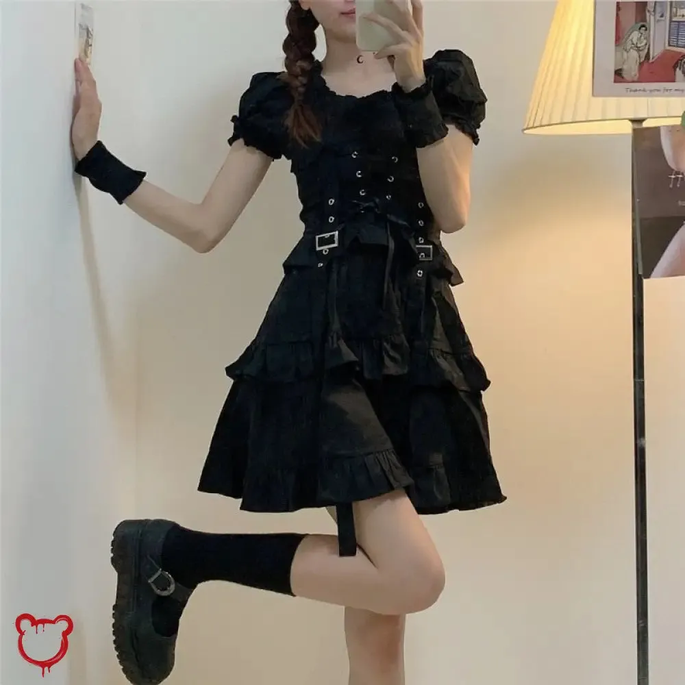 Gothic-inspired Black Dress