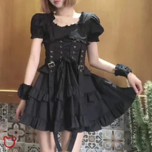 Gothic-inspired Black Dress