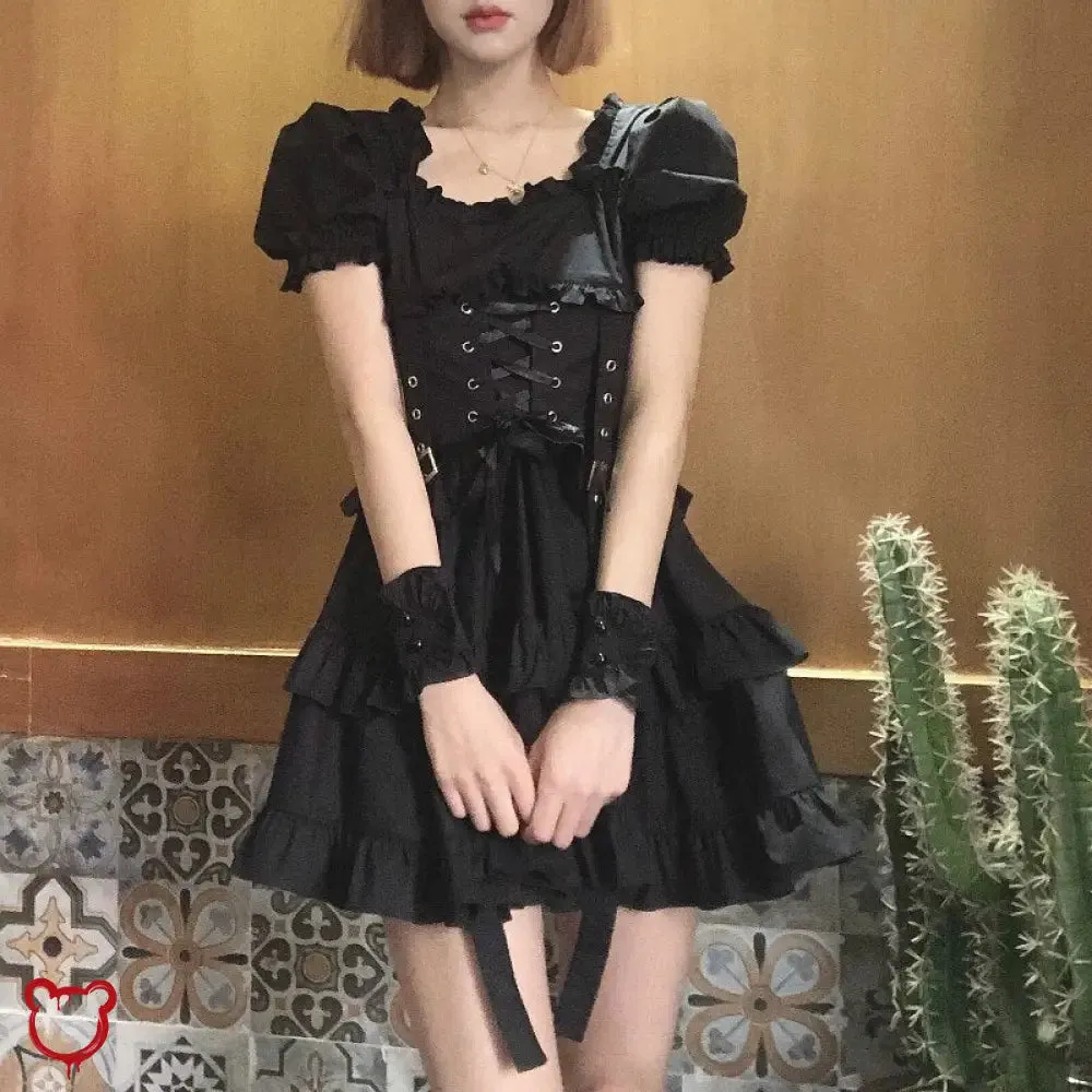 Gothic-inspired Black Dress