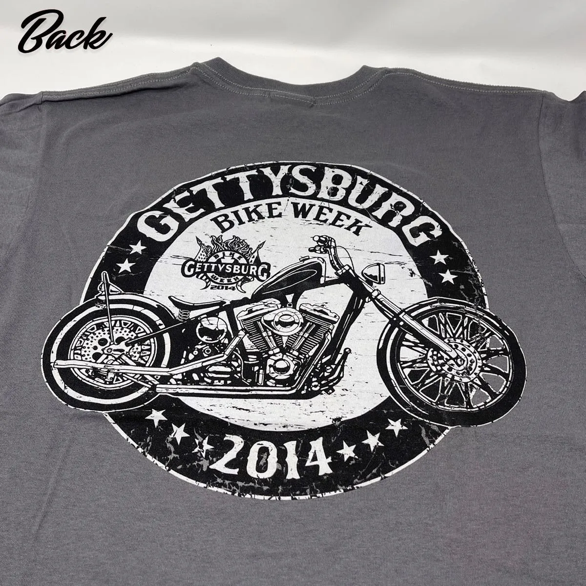 Gray - Gettysburg Bike Week T-Shirt (#ts052)