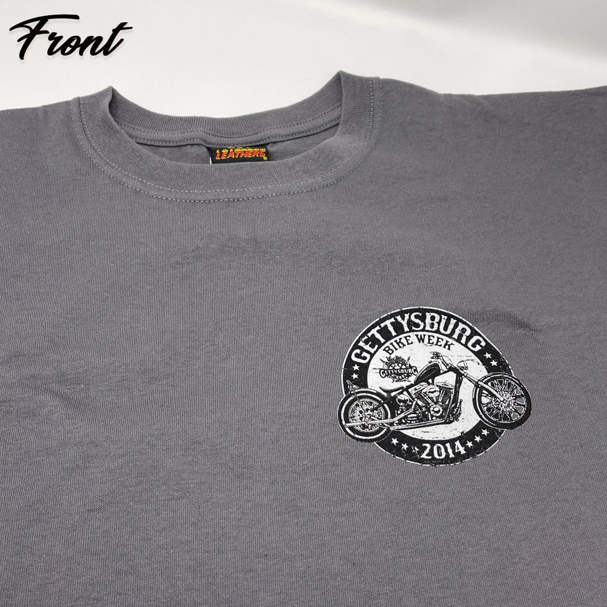 Gray - Gettysburg Bike Week T-Shirt (#ts052)