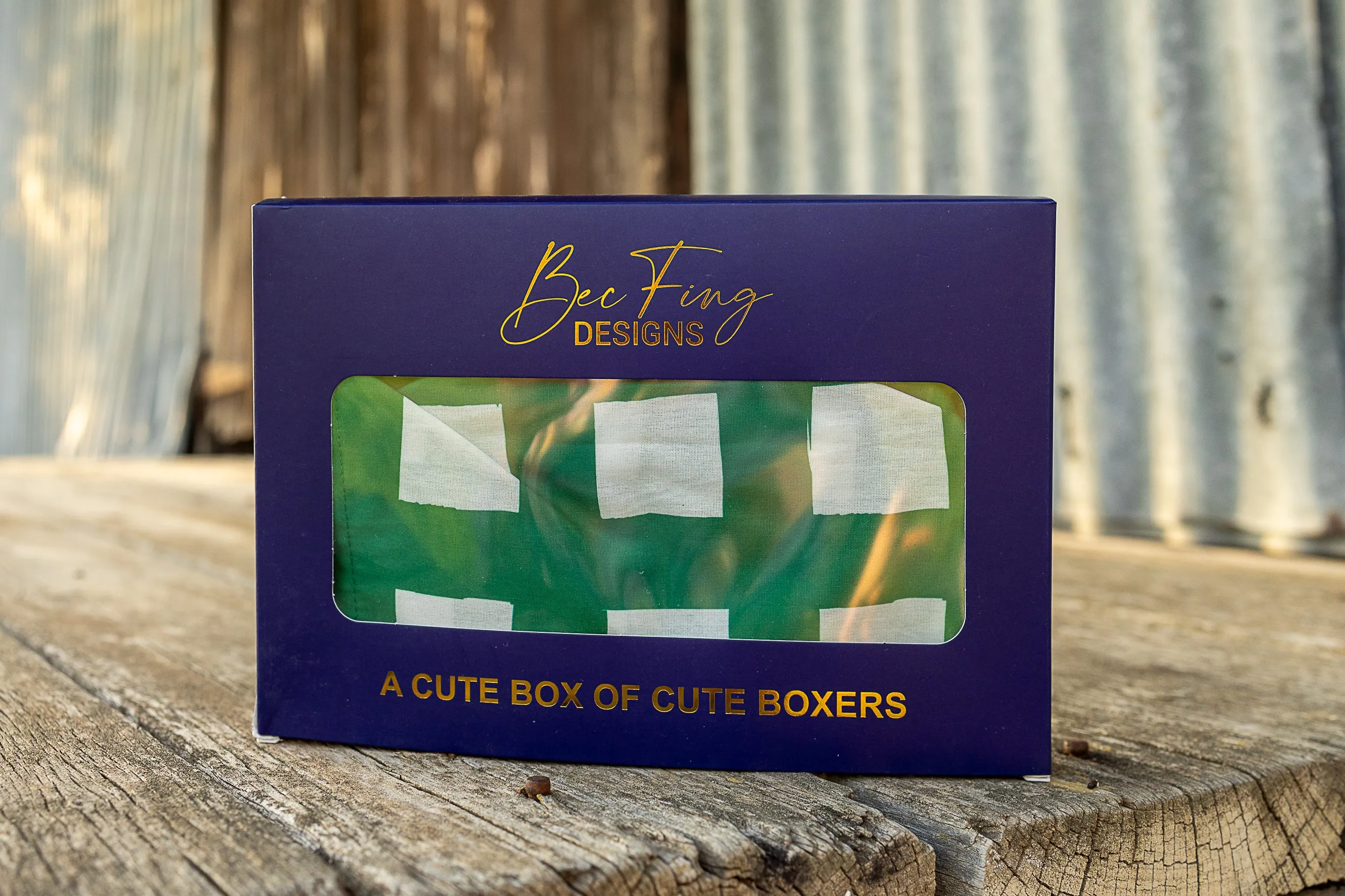 Green Check Boxer Shorts