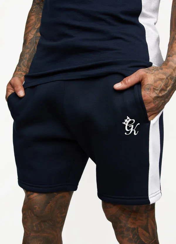 Gym King Contrast Panel Shorts Navy Blue