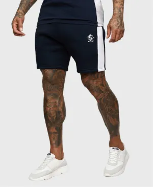 Gym King Contrast Panel Shorts Navy Blue