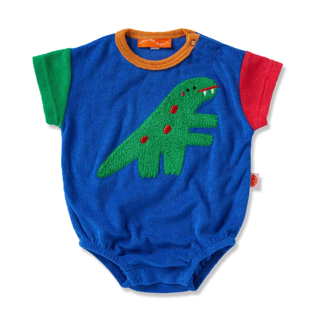 HALCYON NIGHTS DINO DAYS TERRY BODYSUIT