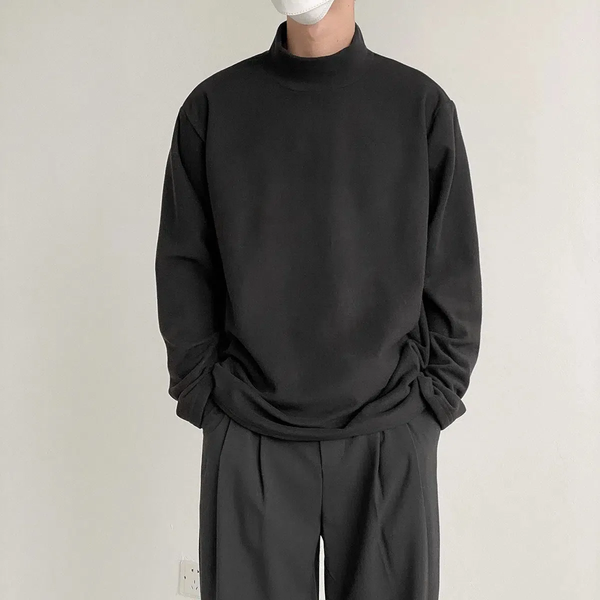 Half Turtleneck Long Sleeve Bottoming Pullover