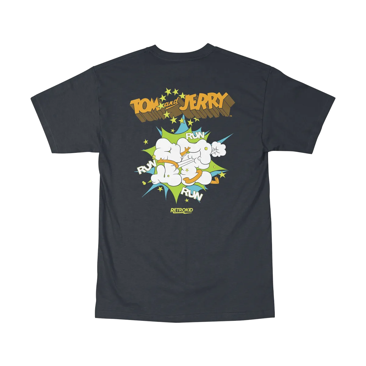 Hanna Barbera Tom & Jerry Mayhem T-Shirt - Black