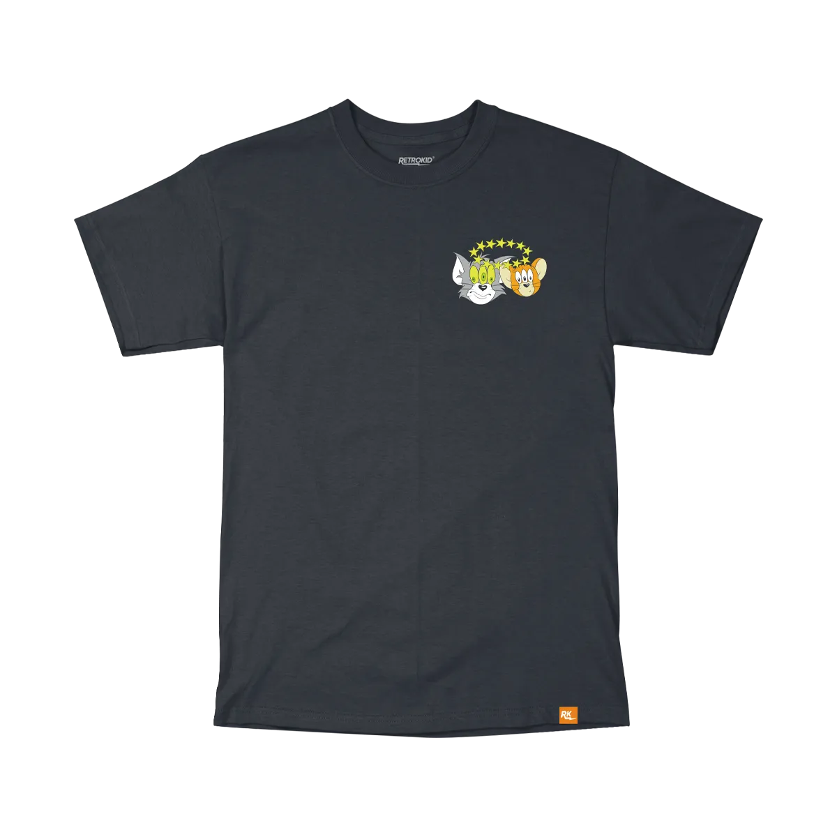 Hanna Barbera Tom & Jerry Mayhem T-Shirt - Black