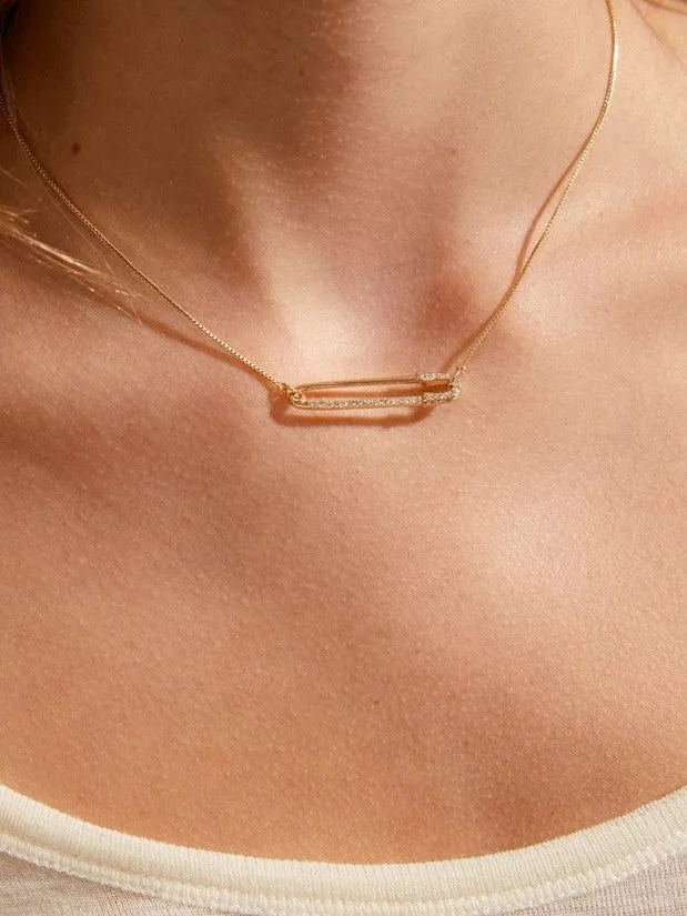 HANNA SCHÖNBERG x PILGRIM Safety Pin Necklace