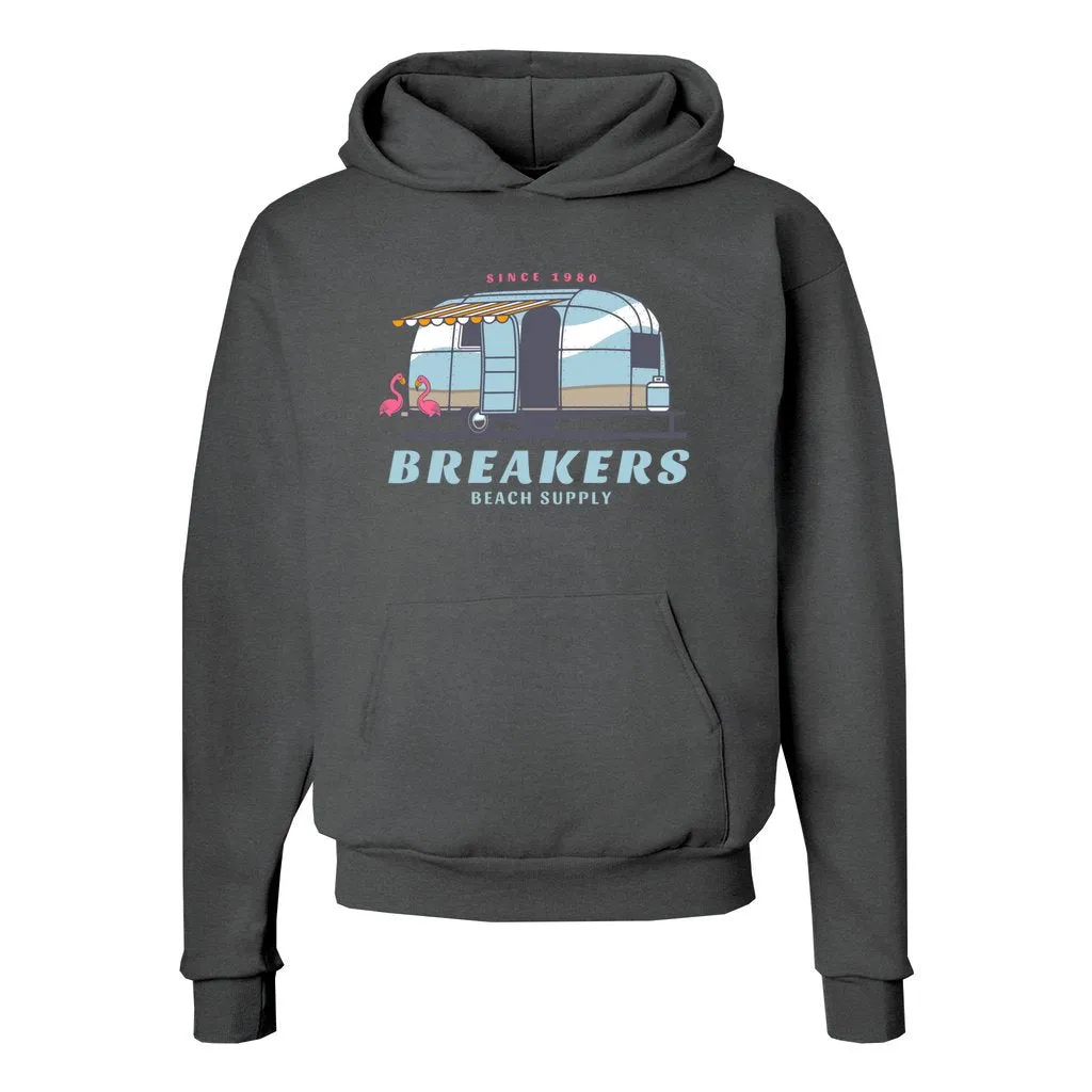 Happy Camper - Unisex Ecosmart Hooded Sweatshirt