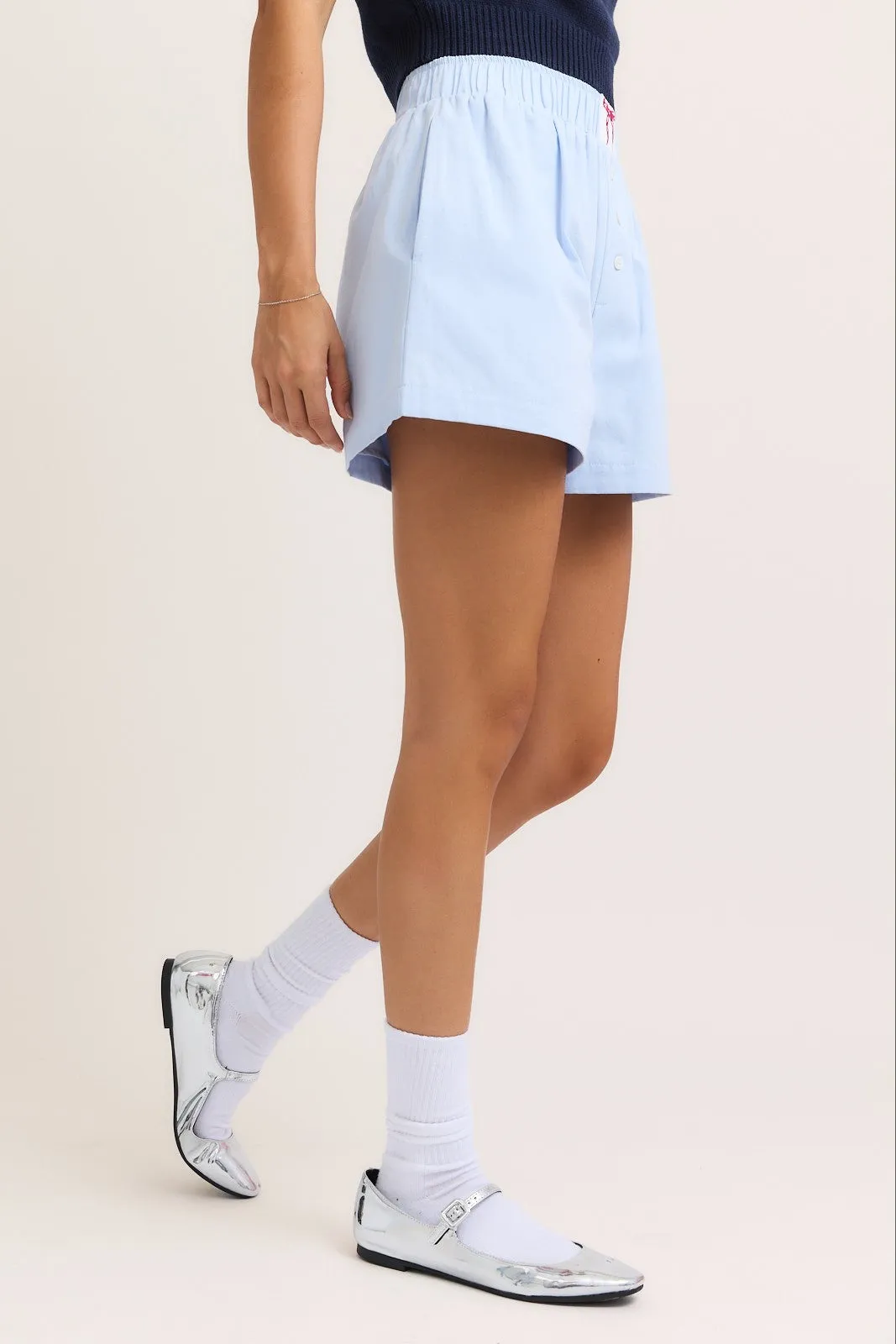 High Waisted Boxy Shorts