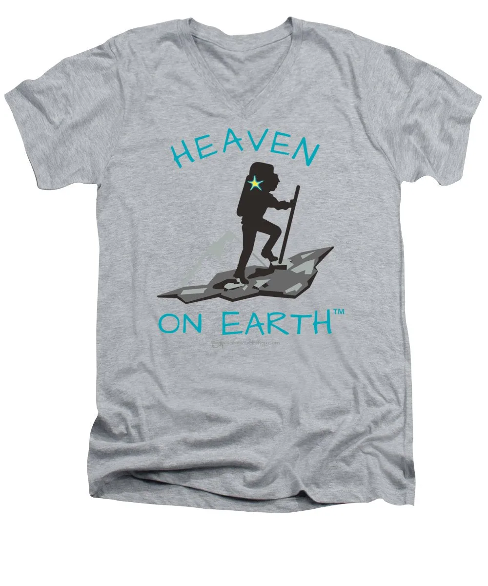 Hiker Heaven On Earth - Men's V-Neck T-Shirt