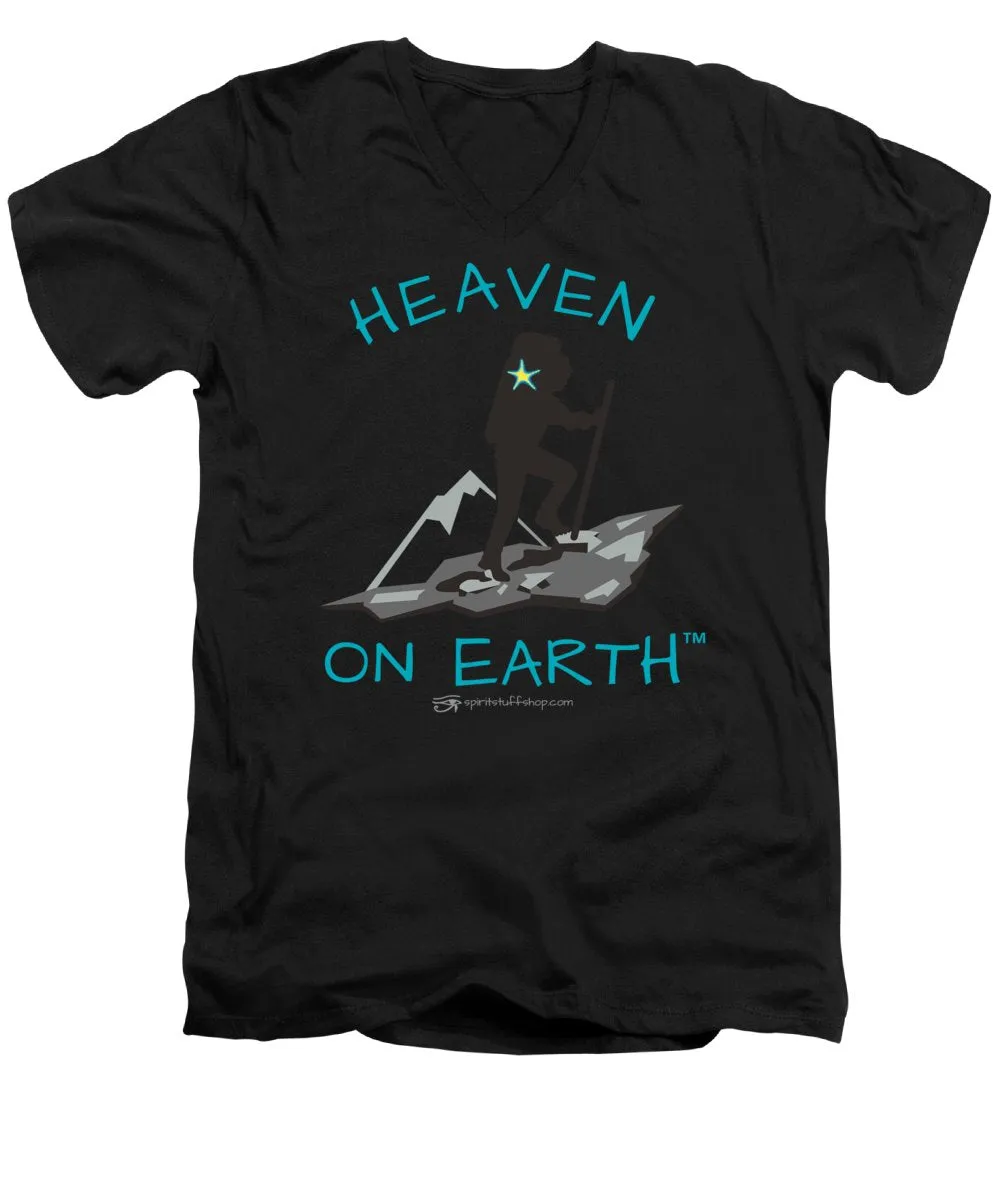 Hiker Heaven On Earth - Men's V-Neck T-Shirt