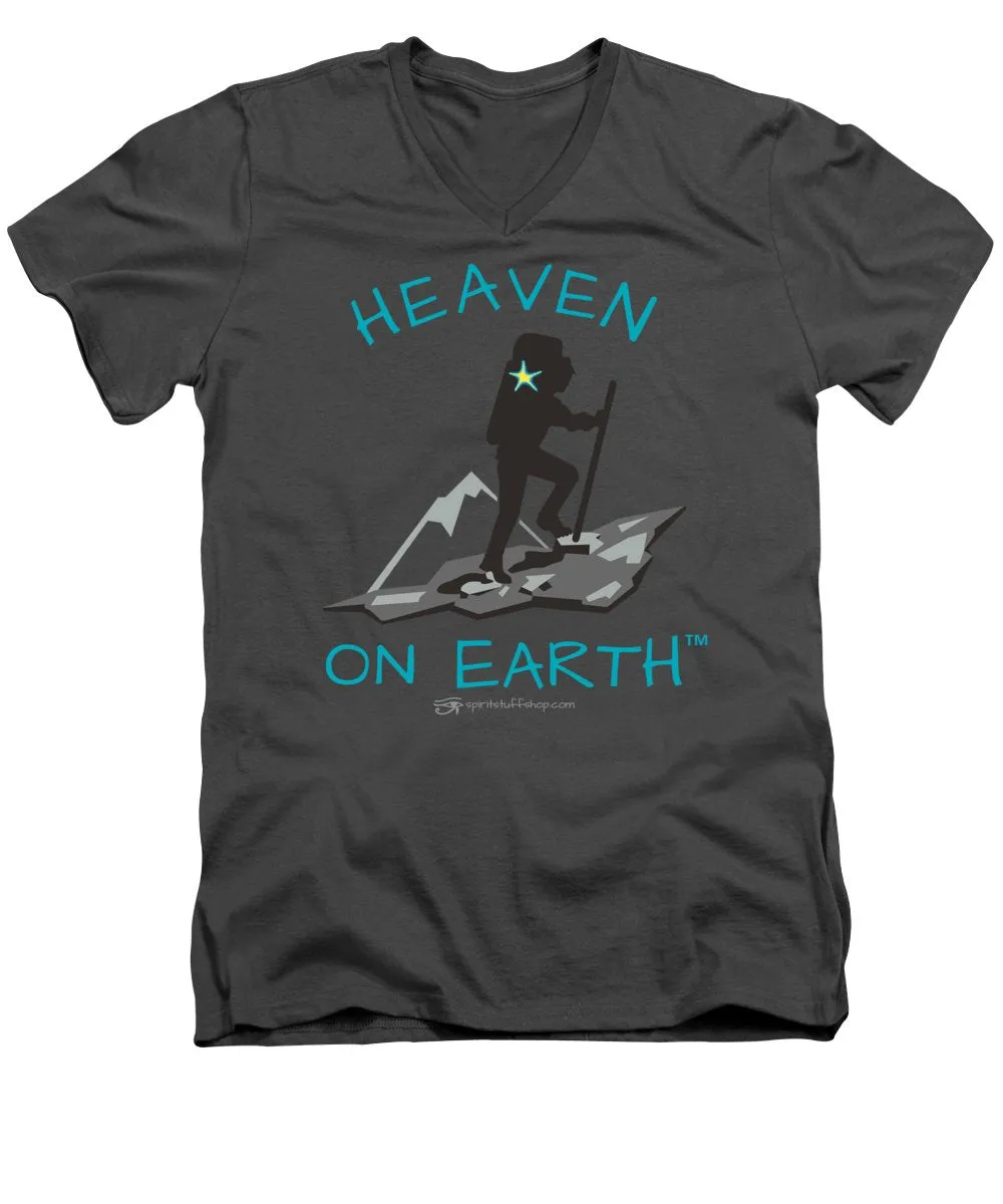 Hiker Heaven On Earth - Men's V-Neck T-Shirt