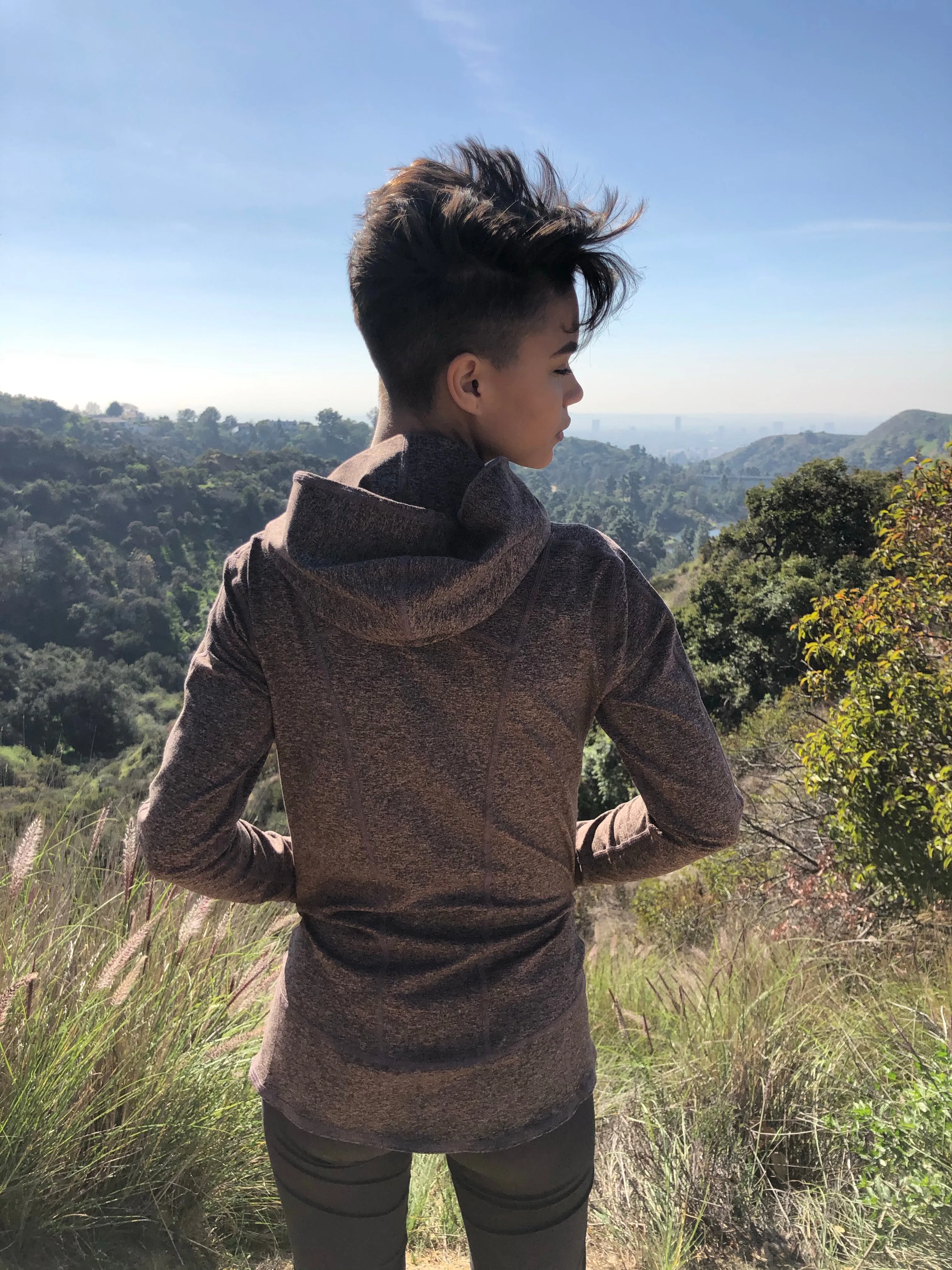 HOODIE MICROFIBER BROWN
