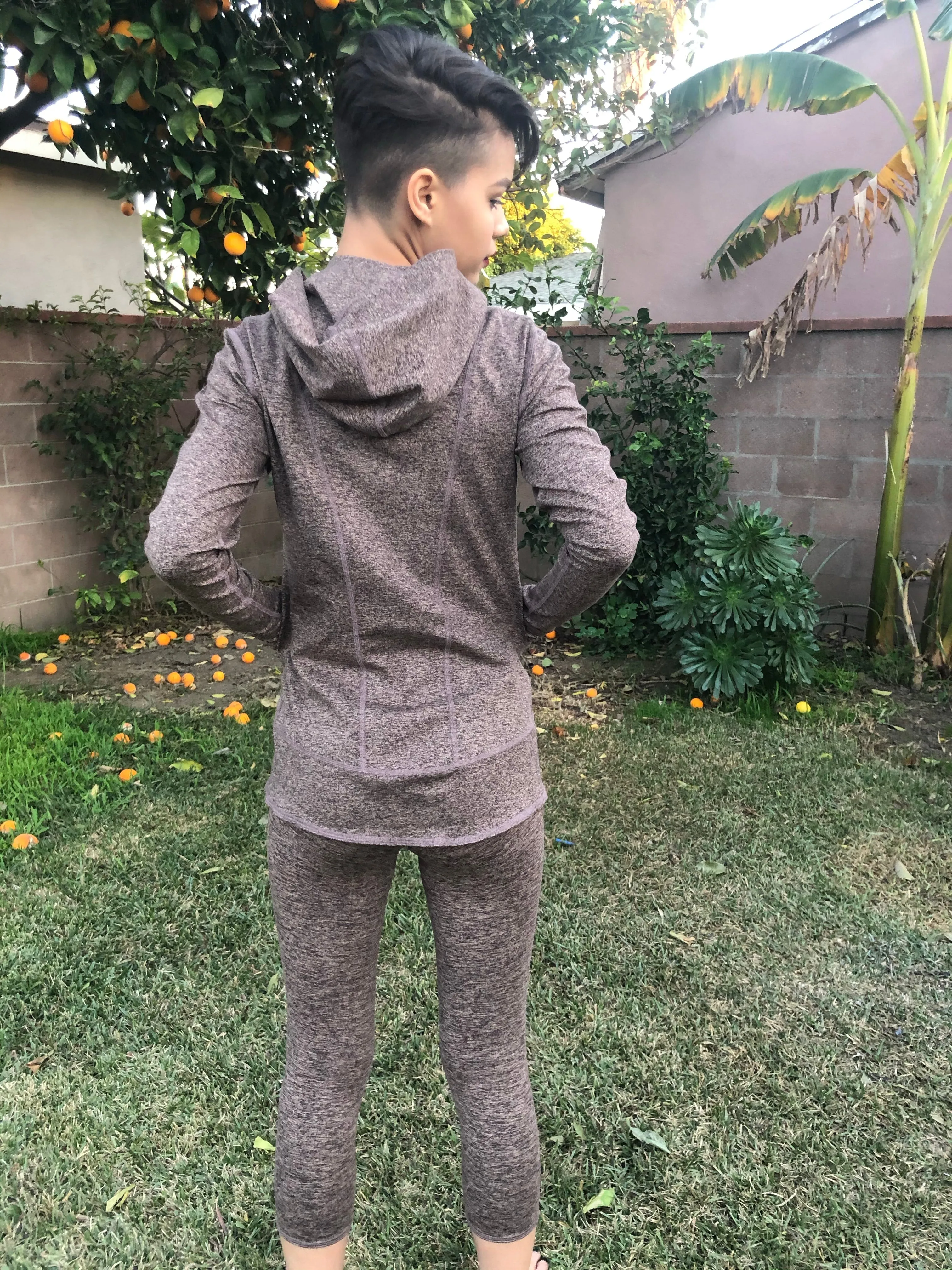 HOODIE MICROFIBER BROWN
