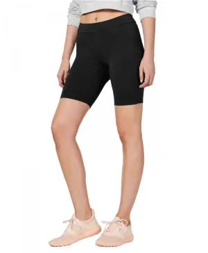 HUE Women's High-Waisted Cotton Bike Shorts U20627