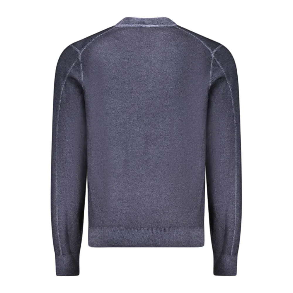 Hugo Boss Blue Wool Men Sweater