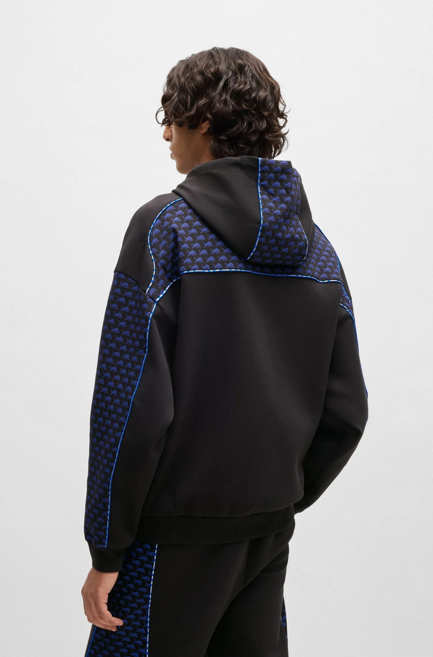 HUGO Hoodies Oversize Fit in Cotton Mix - DILVERSTON_RB 10267272 01-50542808