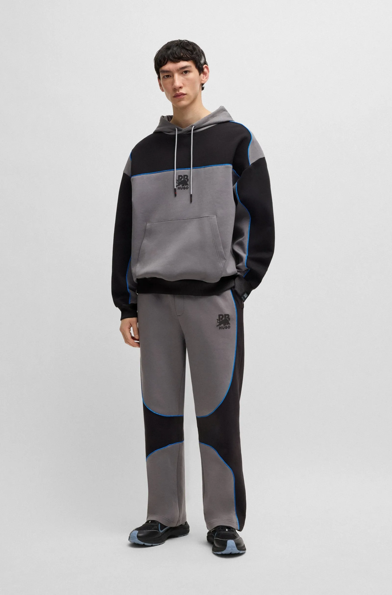 HUGO Hoodies Oversize Fit in Cotton Mix - DILVERSTON_RB 10267272 01-50542808