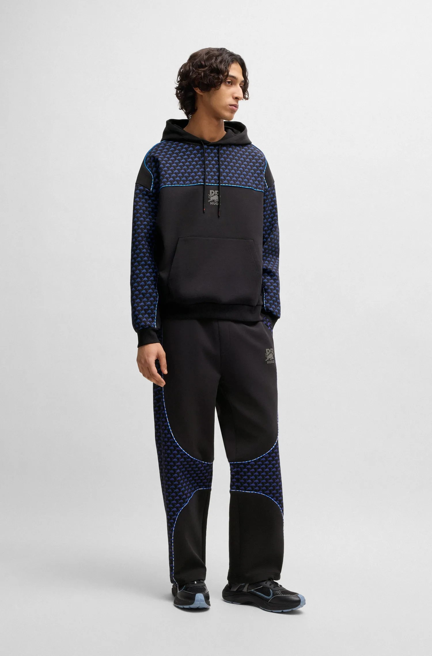 HUGO Hoodies Oversize Fit in Cotton Mix - DILVERSTON_RB 10267272 01-50542808