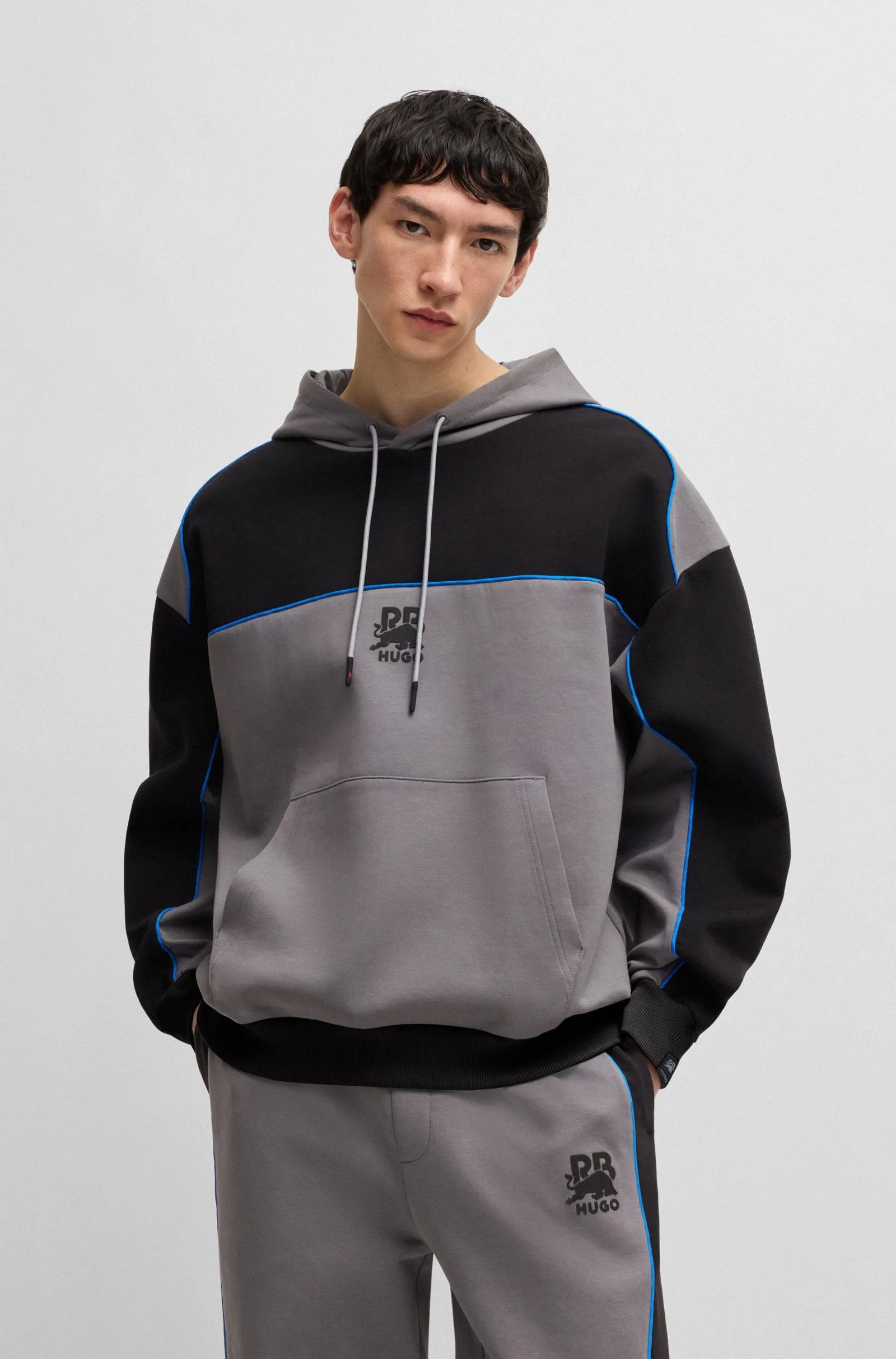 HUGO Hoodies Oversize Fit in Cotton Mix - DILVERSTON_RB 10267272 01-50542808