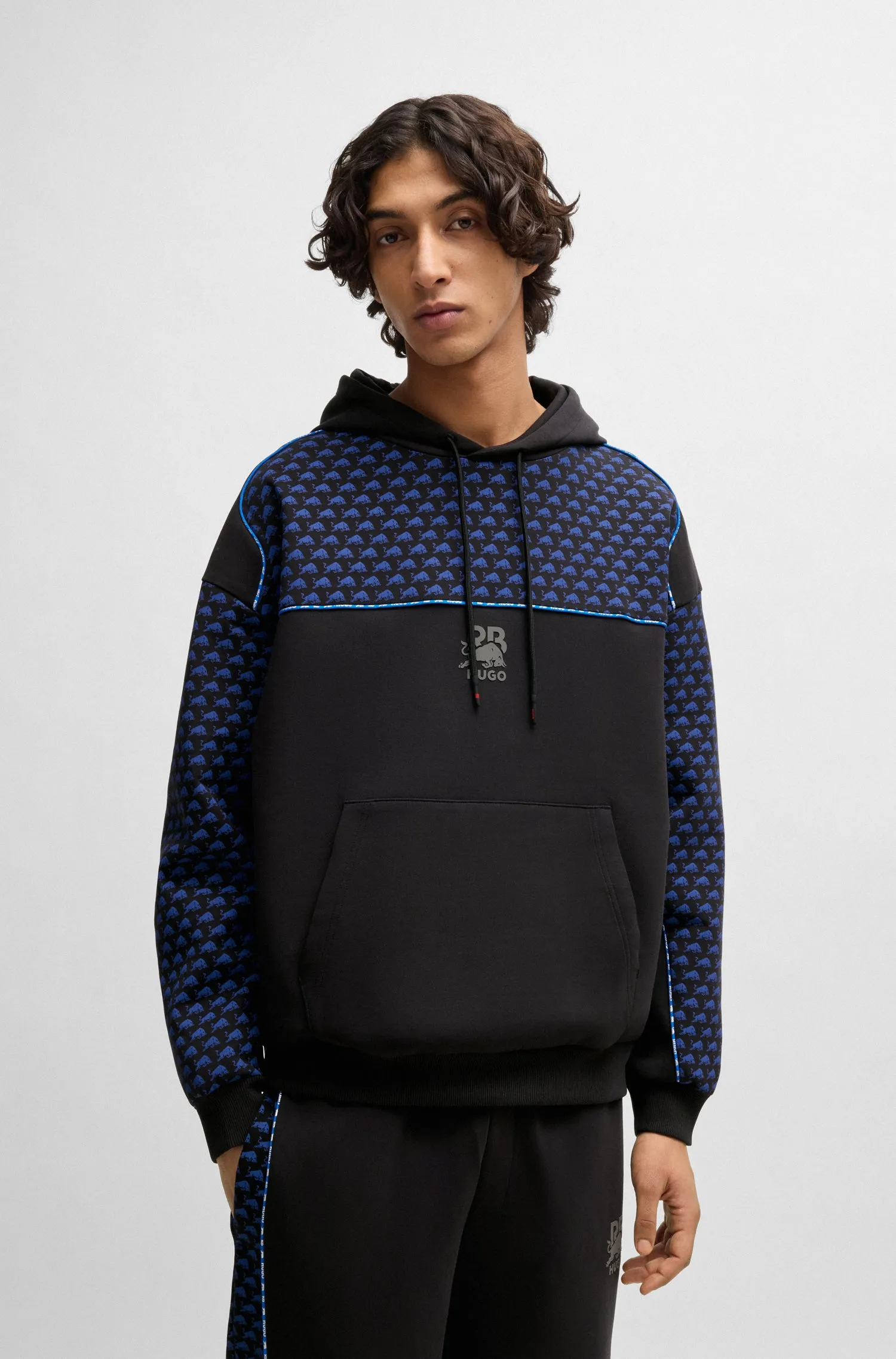 HUGO Hoodies Oversize Fit in Cotton Mix - DILVERSTON_RB 10267272 01-50542808