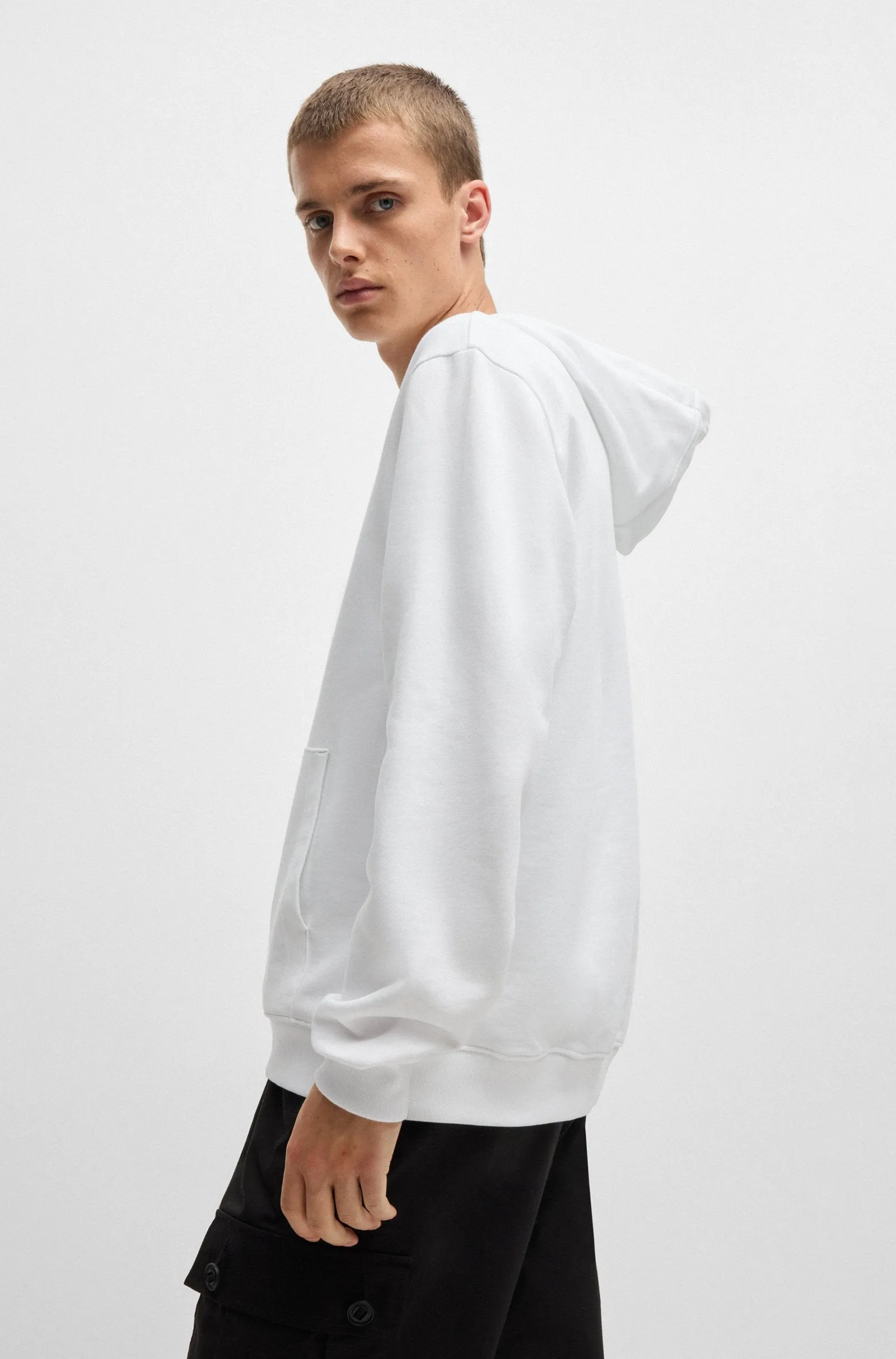 HUGO Hoodies Regular Fit in Cotton - DIMONIHOOD 10249110 01-50520159