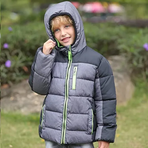 HZXVic Boys' Hooded Winter Coat
