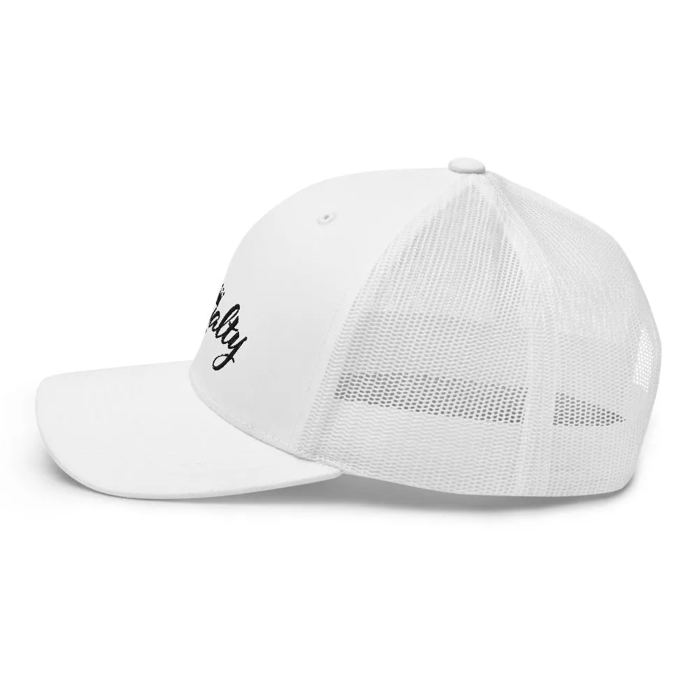 I AM Royalty (White/ Black Trucker Cap)