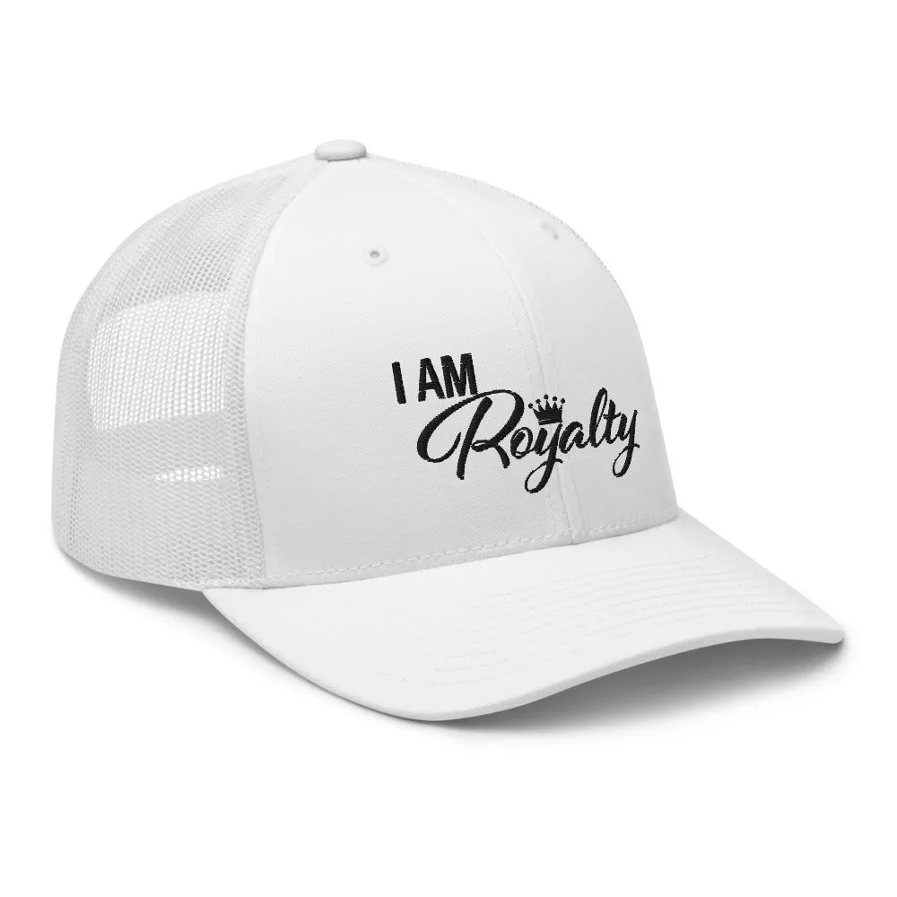 I AM Royalty (White/ Black Trucker Cap)