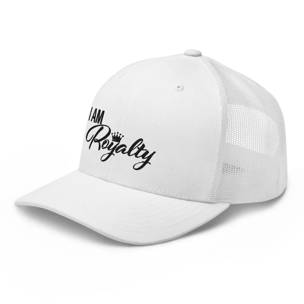 I AM Royalty (White/ Black Trucker Cap)