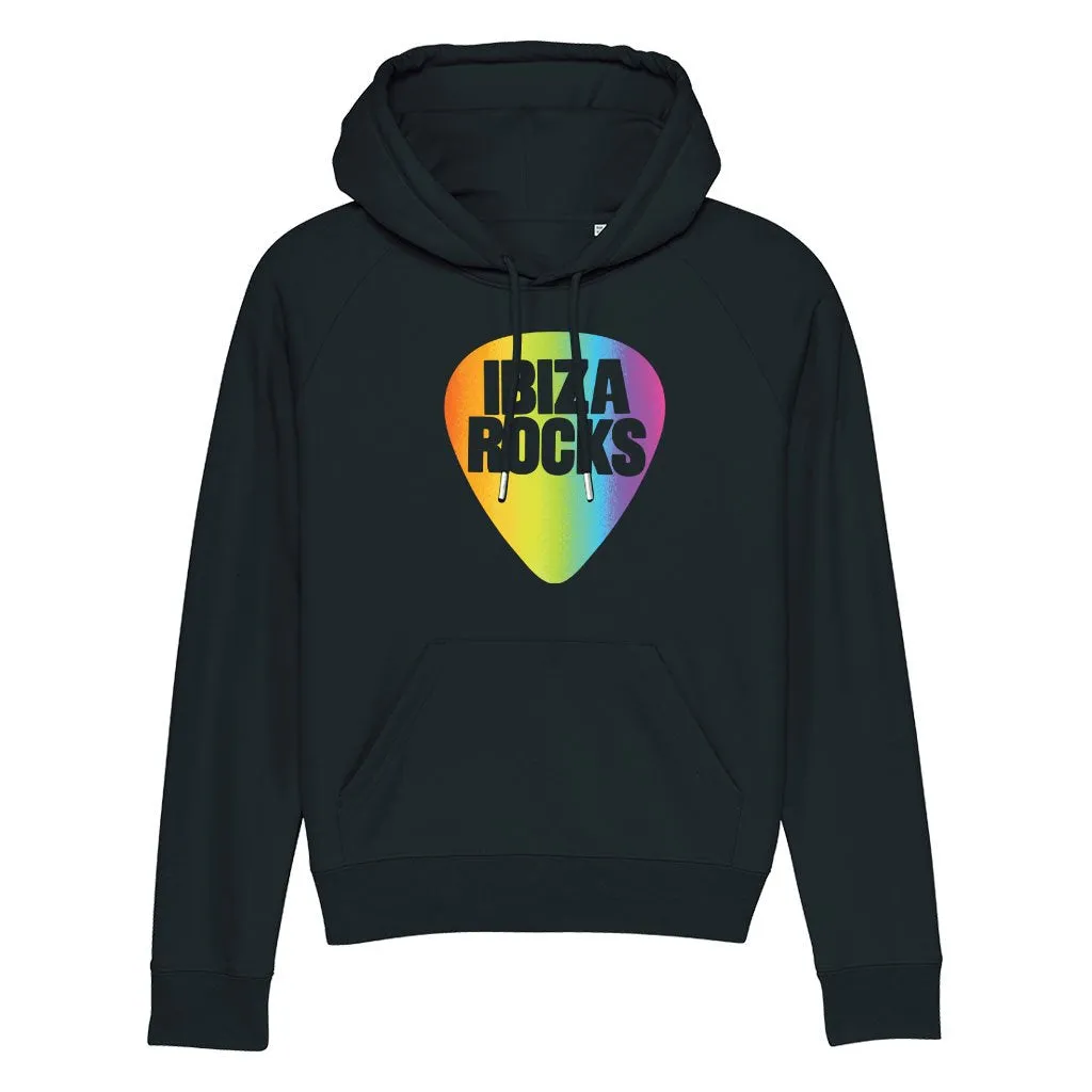 Ibiza Rocks Shimmer Rainbow Logo Women’s Trigger Iconic Hoodie