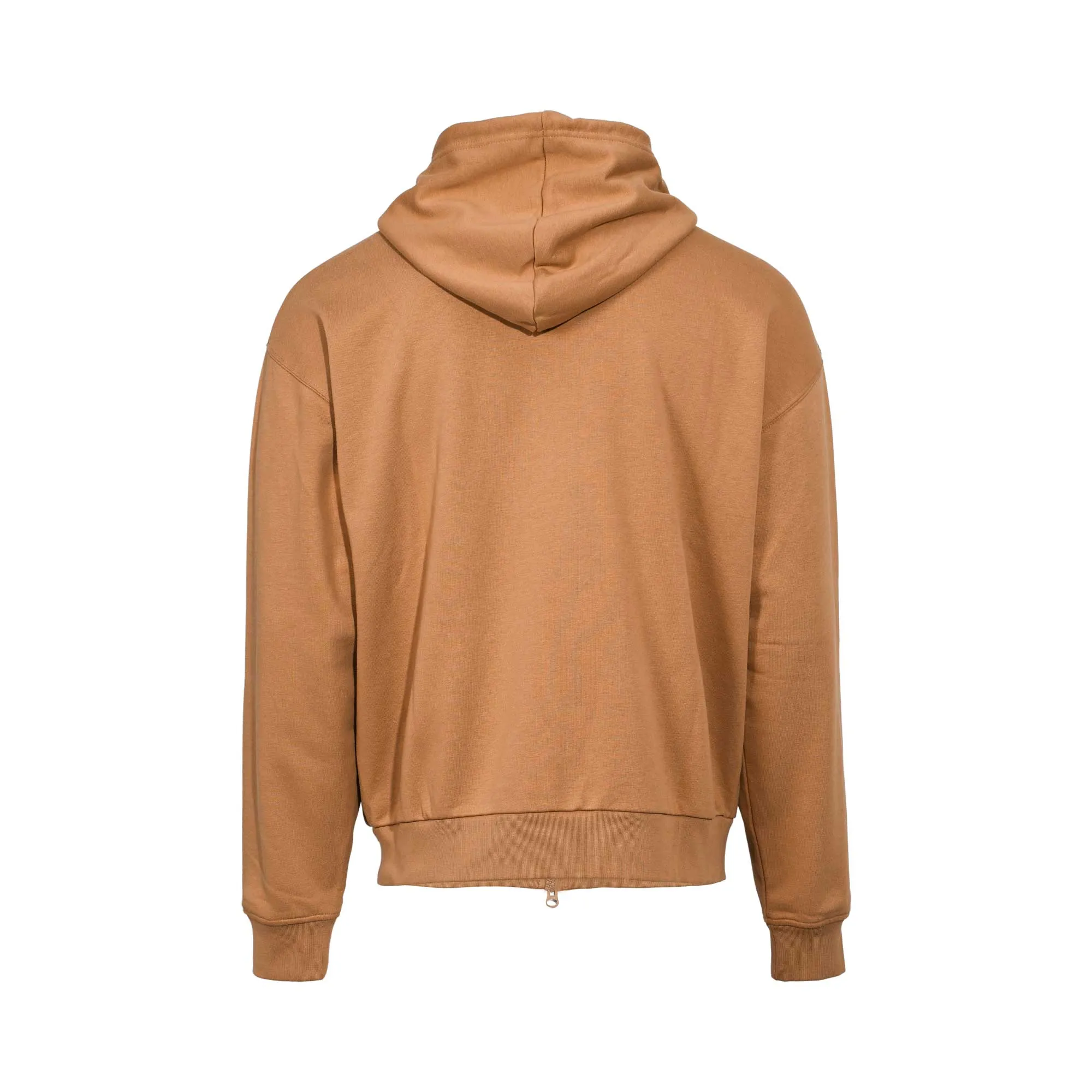 Iceberg Men's Brown Logo Zip-Up Hooded Sweatshirt