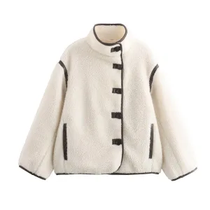Isabella Button Down Sherpa Jacket