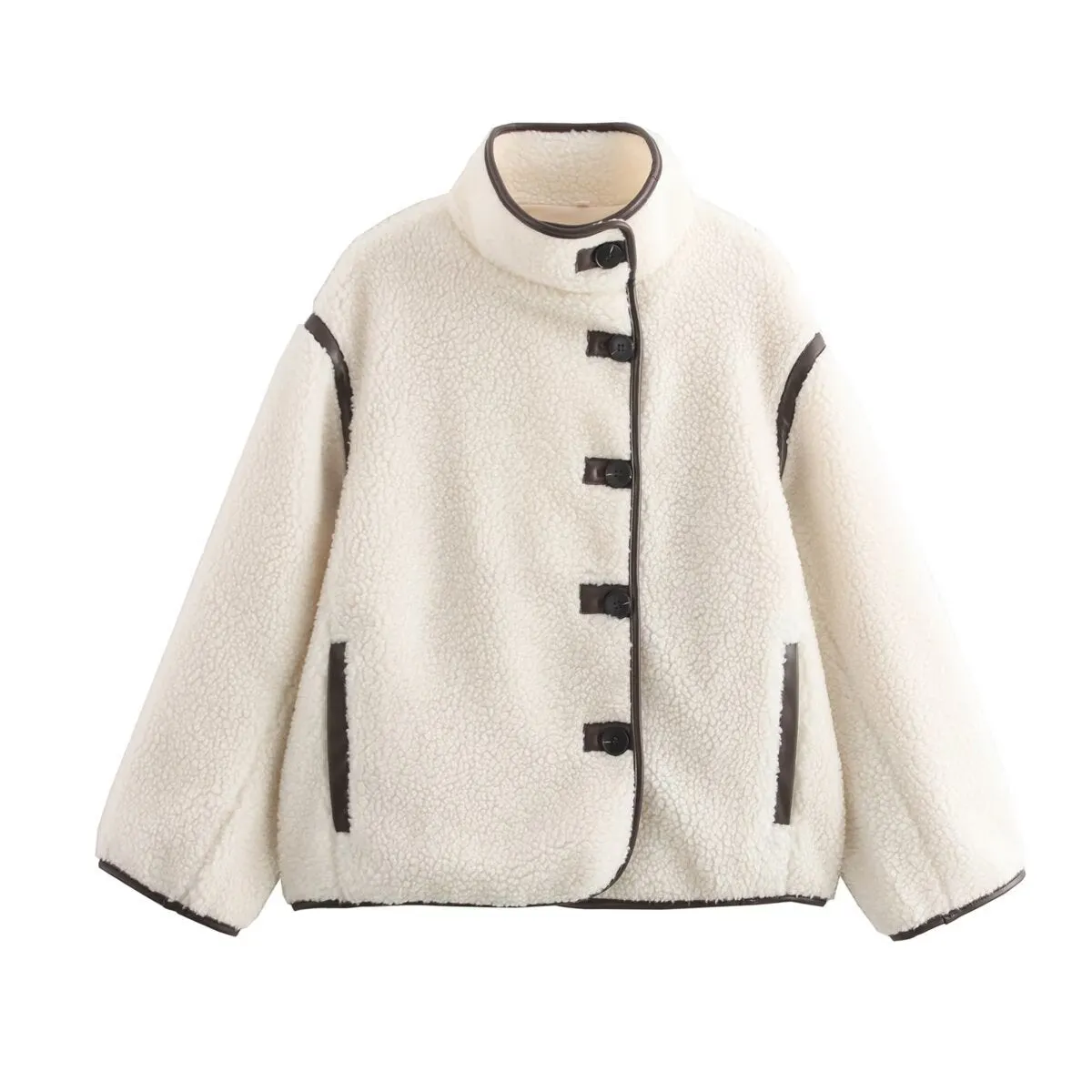 Isabella Button Down Sherpa Jacket