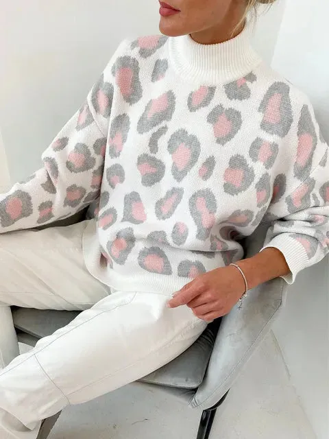 Ivy - Print Turtleneck Sweater
