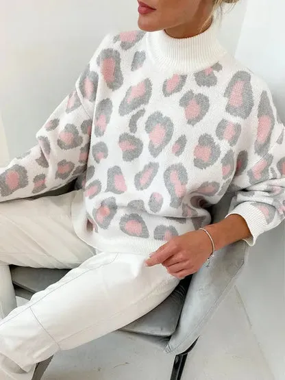 Ivy - Print Turtleneck Sweater