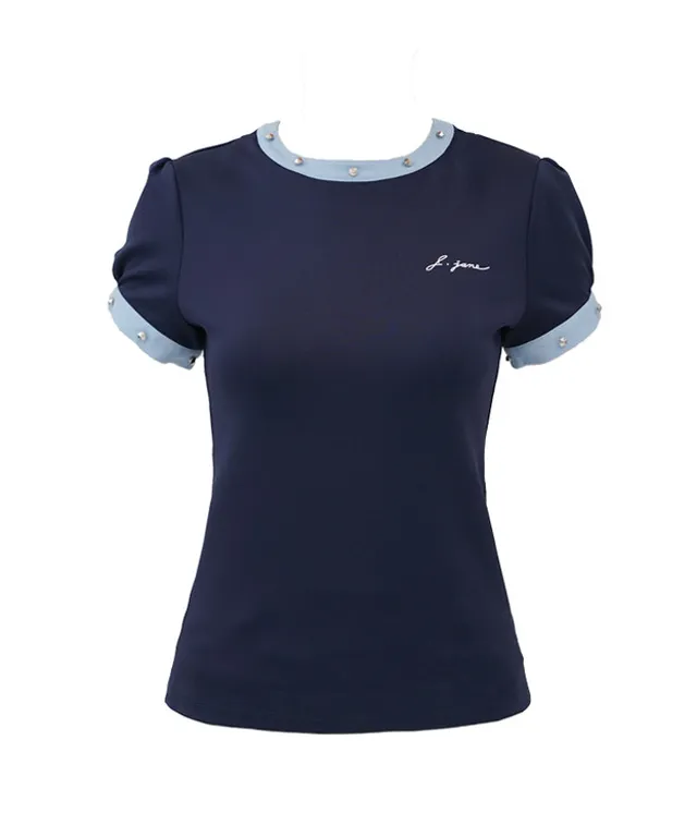 J.Jane Stud T-Shirts (Navy)