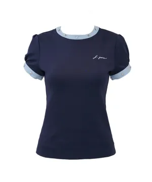 J.Jane Stud T-Shirts (Navy)